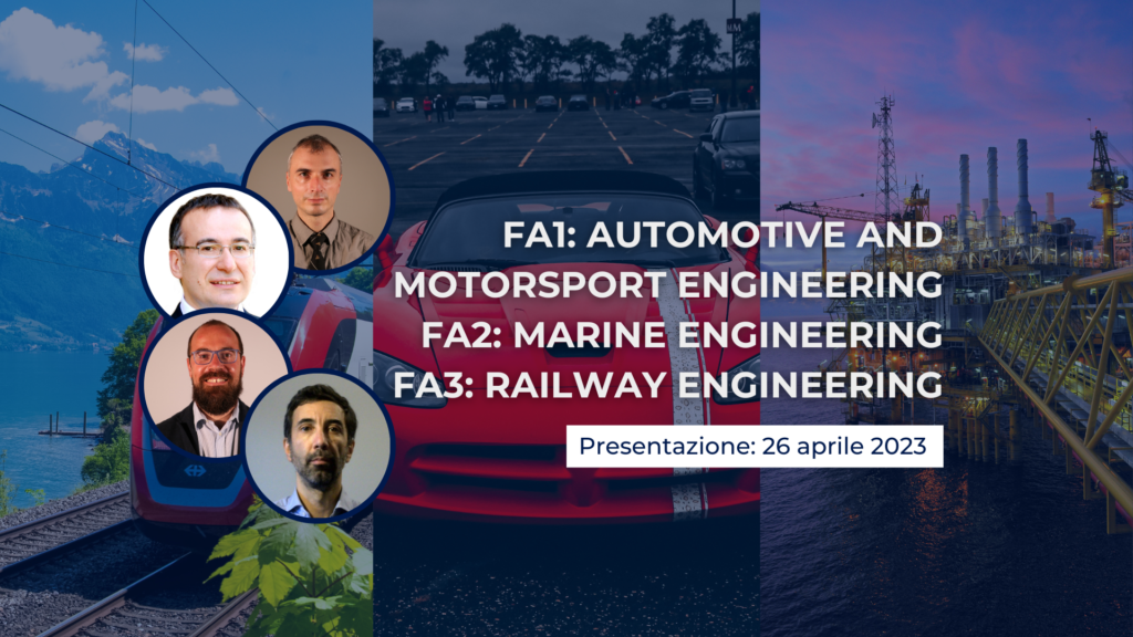 FA1 Automotive and Motorsport Engineering FA2 Marine Engineering